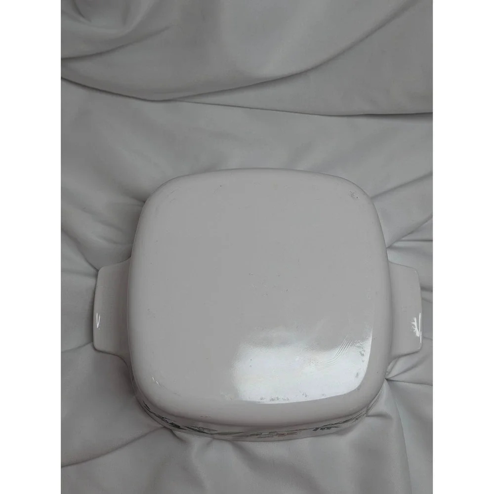 Vintage Corning Ware My Garden Casserole Dish A-1.5-B Pyrex Lid A7C Bakeware